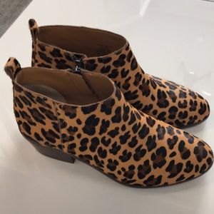 Jcrew leopard booties